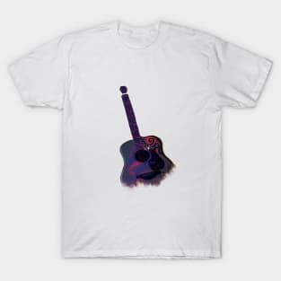 Ombre Faded Guitar T-Shirt